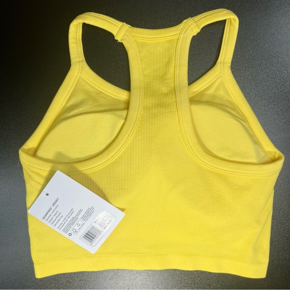 NWT JOCKEY SEAMFREE JERSEY SPORTS BRA CROP, NAVY BLUE | XL - Picture 2 of 9